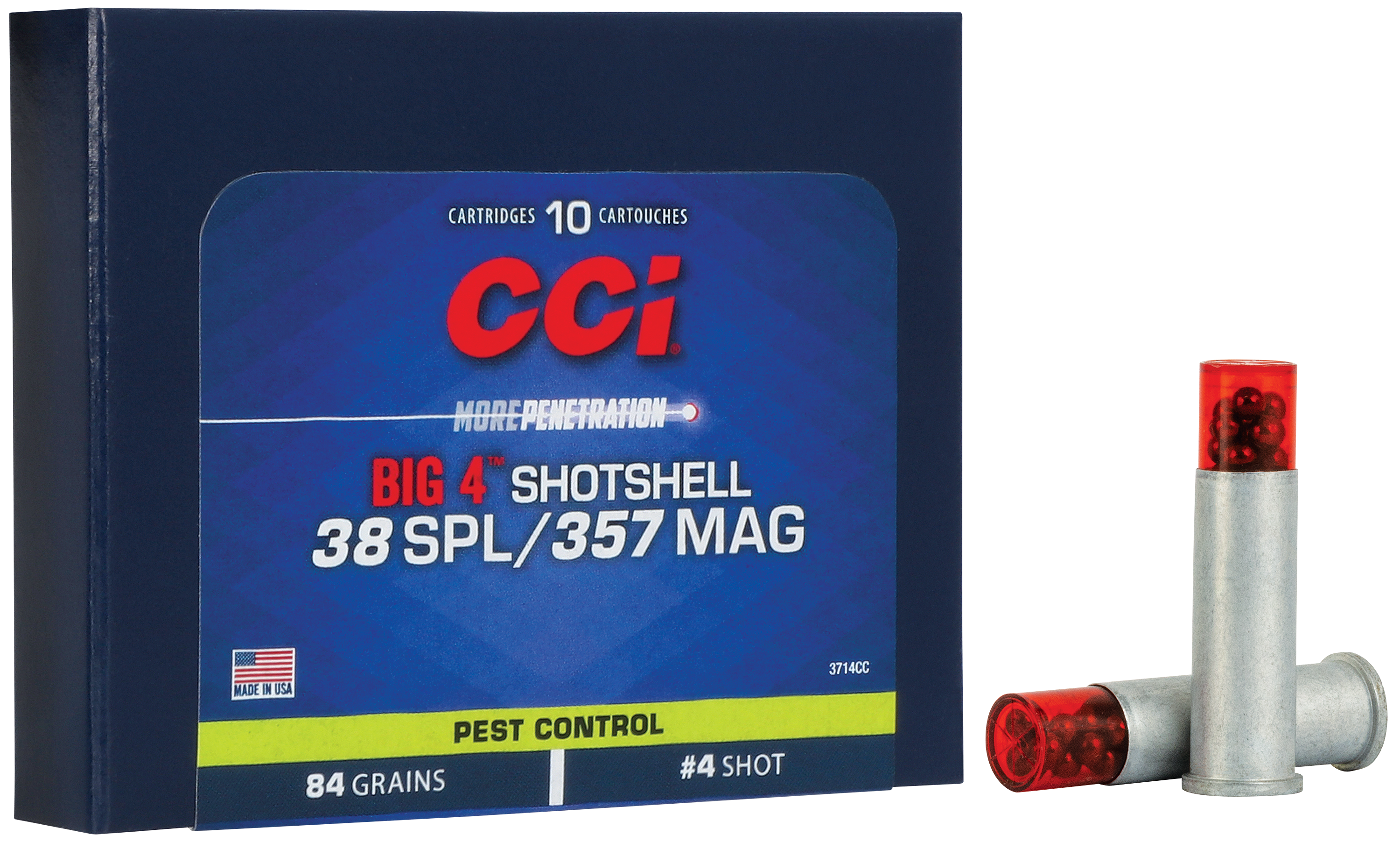 CCI Shotshell .357 Magnum #4 Shot Aluminum Case Centerfire Handgun Ammo ...